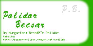 polidor becsar business card